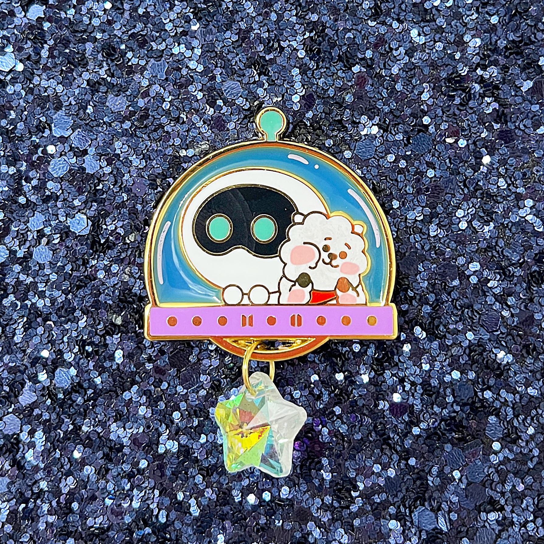 Jin Astronaut Wootteo RJ Spaceship Pin — Twinkie.Tokyo